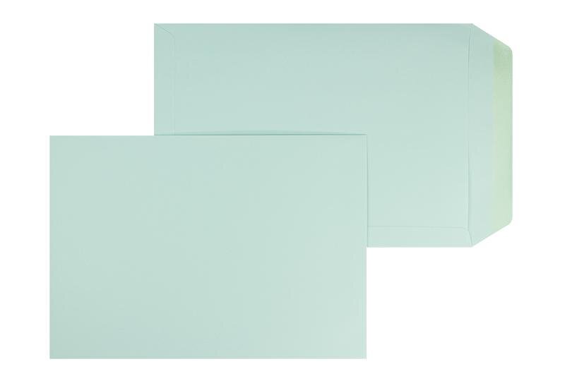 pochettes colorées bleu (bleu ciel) 220 x 312 mm (din c4) | 120 g/m² offset | sans fenêtre | fermeture gommée | rabat droit | 100 pièces