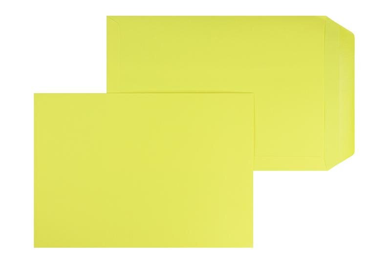 pochettes colorées crème (blé) 220 x 312 mm (din c4) | 120 g/m² offset | sans fenêtre | fermeture gommée | rabat droit | 100 pièces