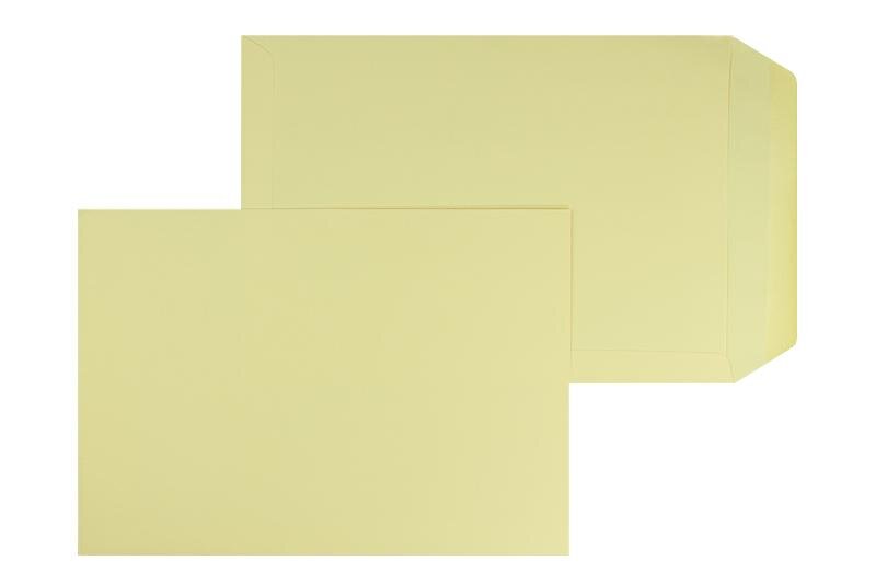 pochettes colorées crème (grain) 220 x 312 mm (din c4) | 120 g/m² offset | sans fenêtre | fermeture gommée | rabat droit | 100 pièces