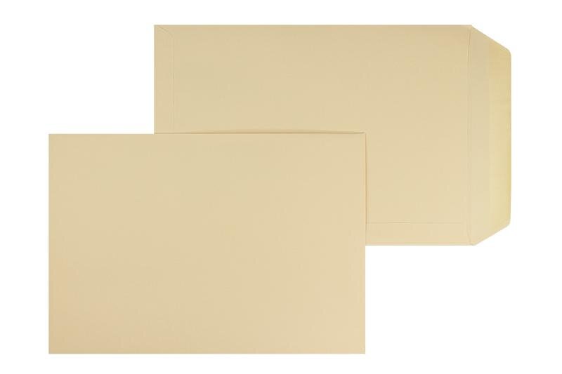pochettes colorées orange (corail) 220 x 312 mm (din c4) | 120 g/m² offset | sans fenêtre | fermeture gommée | rabat droit | 100 pièces