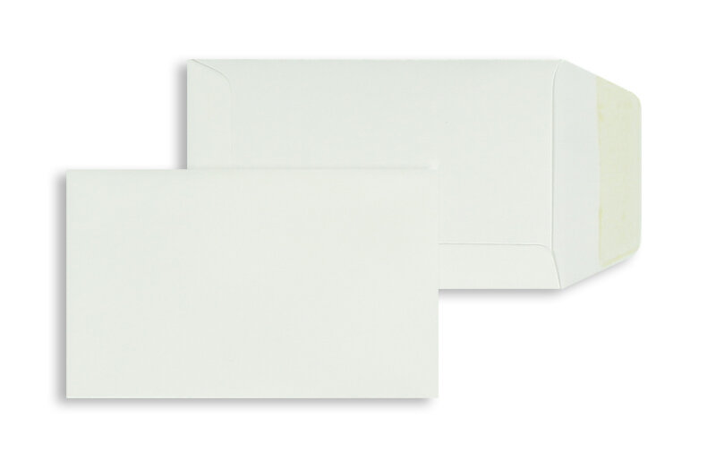 pochettes blanc (blanc naturel biotope) 65 x 105 mm | 120 g/m² offset | sans fenêtre | fermeture gommée | rabat droit | 100 pièces