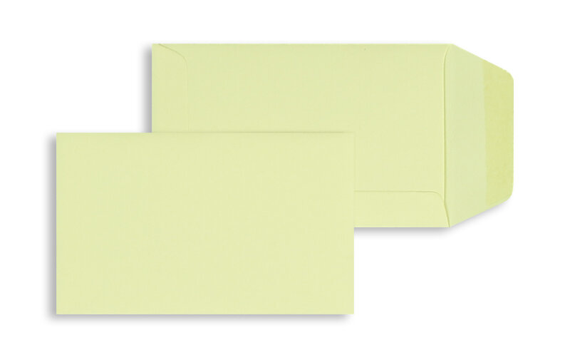pochettes colorées jaune (jaune sahara) 65 x 105 mm | 120 g/m² offset | sans fenêtre | fermeture gommée | rabat droit | 100 pièces