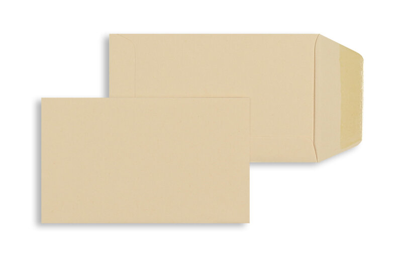 pochettes colorées orange (corail) 65 x 105 mm | 120 g/m² offset | sans fenêtre | fermeture gommée | rabat droit | 100 pièces