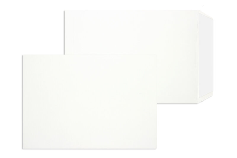 pochettes blanc 250 x 353 mm (b4) | 125 g/m² enduro (indéchirable) | sans fenêtre | fermeture adhésive | rabat droit | 125 pièces