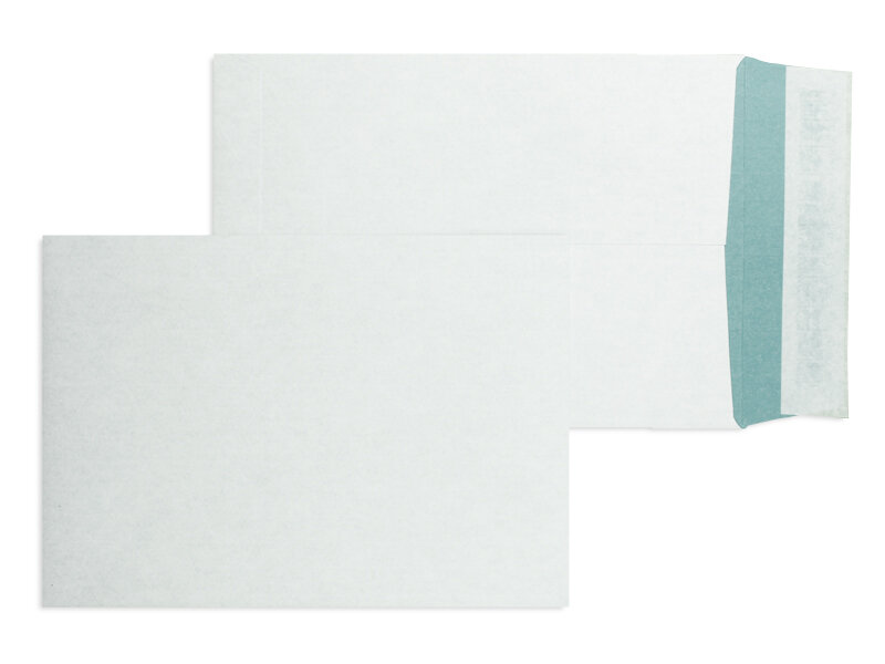 pochettes blanc (blanc bleu) 176 x 250 mm (b5) | 135 g/m² kraft armé | sans fenêtre | fermeture adhésive | rabat droit | 250 pièces