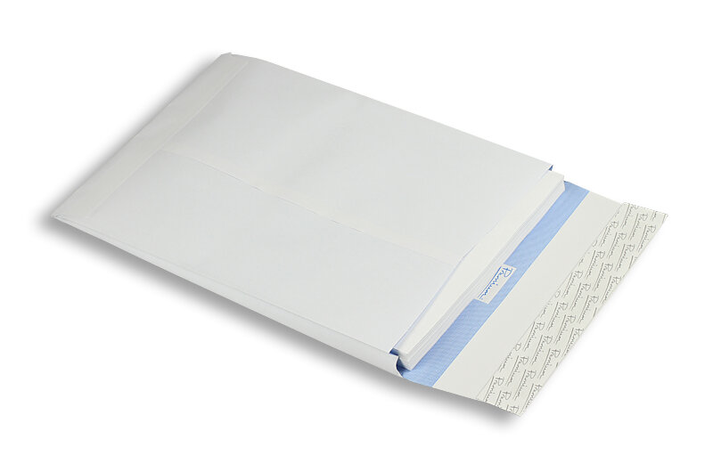 pochettes à rabats blanc 229 x 324 x 25 mm (c4) | 125 g/qm enduro (indéchirable) | avec fenêtre | fermeture adhésive | 100 pièces