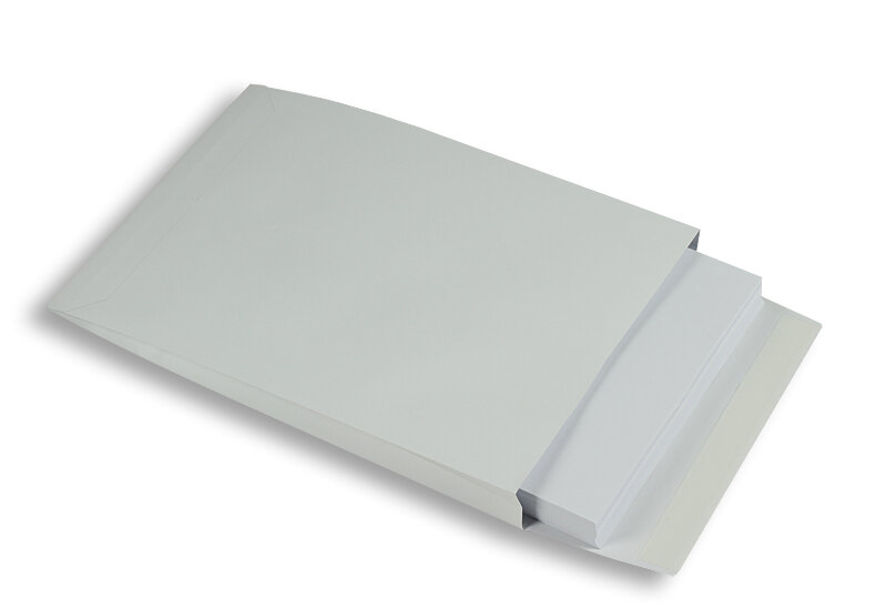 pochettes à rabats blanc 229 x 324 x 35 mm (c4) | 135 g/m² secure (indéchirable) | sans fenêtre | fermeture adhésive | rabat droit | 250 pièces
