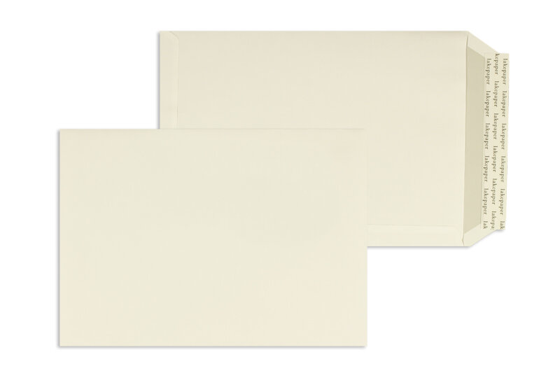 pochettes blanc (blanc d'hiver) 229 x 324 mm (c4) | 135 g/m² mat | sans fenêtre | fermeture adhésive | rabat droit | 100 pièces