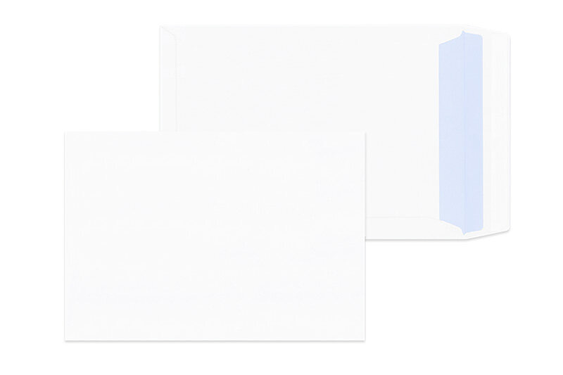pochettes blanc (blanc naturel) 229 x 324 mm (c4) | 120 g/qm mat | sans fenêtre | fermeture adhésive | rabat droit | 250 pièces