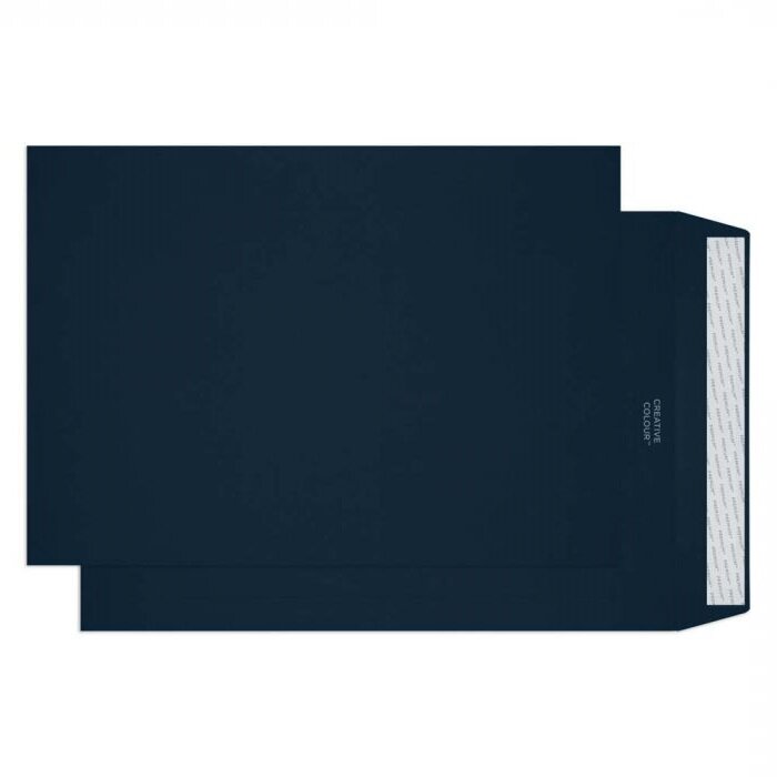 pochettes colorées bleu (bleu royal) 229 x 324 mm (c4) | 120 g/m² offset | sans fenêtre | fermeture adhésive | rabat droit | 100 pièces