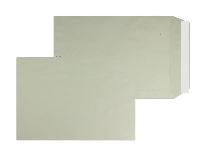 pochettes colorées gris 229 x 324 mm (c4) | 100 g/m² recycling | sans fenêtre | fermeture adhésive | rabat droit | 250 pièces