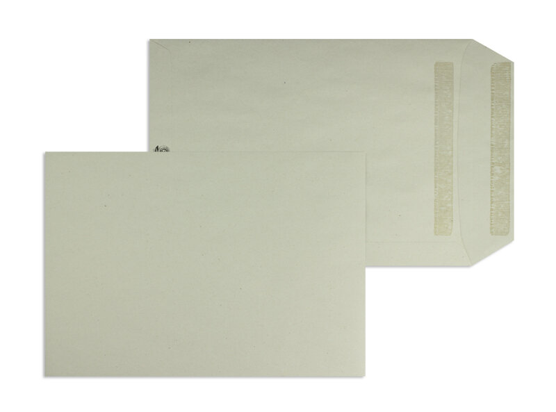 pochettes colorées gris 229 x 324 mm (c4) | 120 g/m² recycling | sans fenêtre | fermeture autocollante | rabat droit | 250 pièces