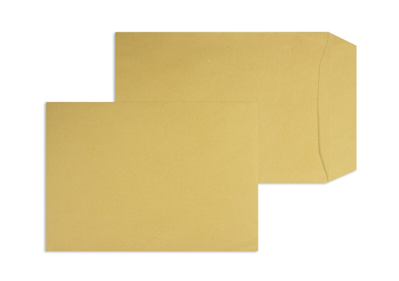 pochettes colorées marron 229 x 324 mm (c4) | 130 g/m² natron | sans fenêtre | non gommée | rabat droit | 250 pièces