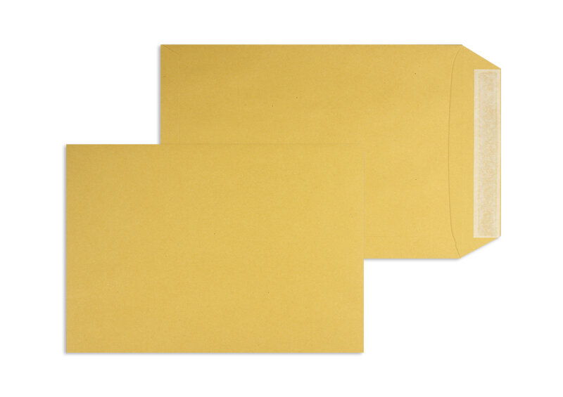 pochettes colorées marron 229 x 324 mm (c4) | 150 g/m² natron | sans fenêtre | fermeture adhésive | rabat droit | 250 pièces