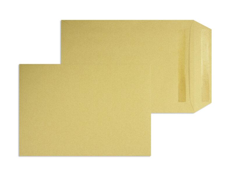 pochettes colorées marron 229 x 324 mm (c4) | 90 g/m² natron | sans fenêtre | fermeture autocollante | rabat droit | 250 pièces