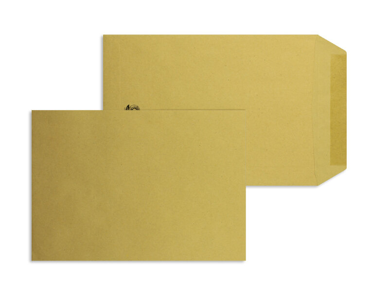 pochettes colorées marron 229 x 324 mm (c4) | 90 g/m² recycling | sans fenêtre | fermeture gommée | rabat droit | 250 pièces