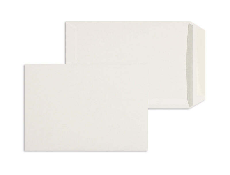 pochettes blanc 162 x 229 mm (c5) | 100 g/m² offset | sans fenêtre | fermeture gommée | rabat droit | 500 pièces