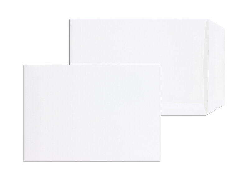 pochettes blanc 162 x 229 mm (c5) | 90 g/m² offset | sans fenêtre | fermeture autocollante | rabat droit | 500 pièces