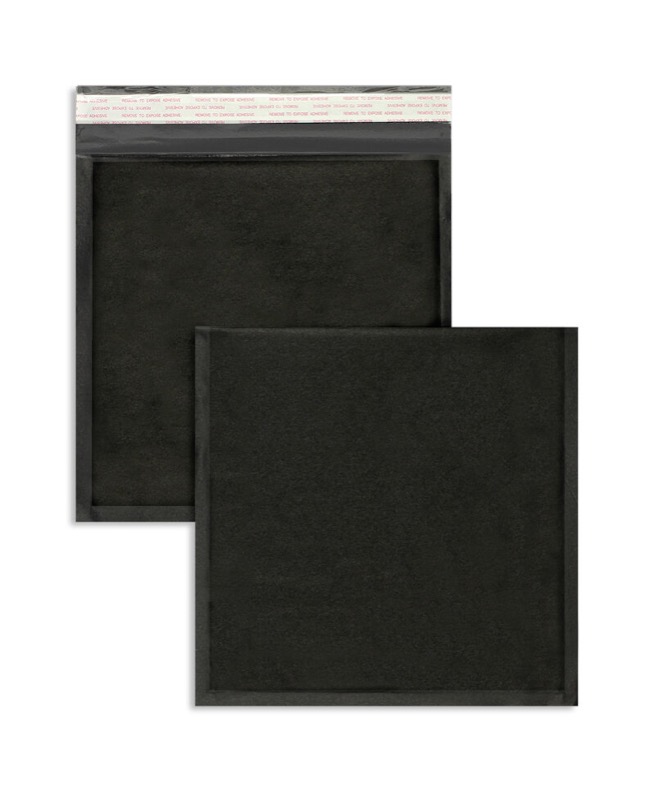 enveloppes à bulles colorées noir 240 x 250 mm | 135 g/m² kraft | sans fenêtre | fermeture adhésive | rabat droit | 100 pièces