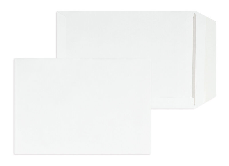 pochettes blanc 210 x 297 mm (din a4) | 100 g/m² offset | sans fenêtre | fermeture gommée | rabat droit | 250 pièces