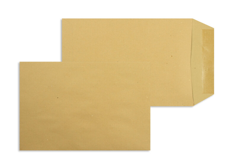 pochettes colorées marron 165 x 240 mm | 90 g/m² natron | sans fenêtre | fermeture gommée | rabat droit | 500 pièces