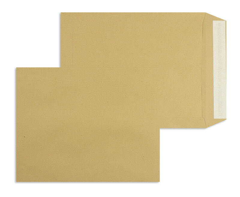 pochettes colorées marron 216 x 270 mm | 120 g/m² natron | sans fenêtre | fermeture adhésive | rabat droit | 250 pièces
