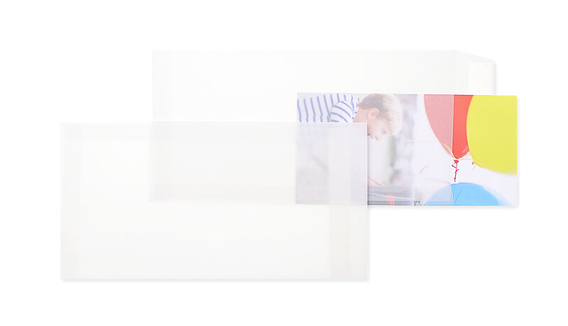 Pochettes transparentes Blanc (Transparent blanc) 156 x 300 mm