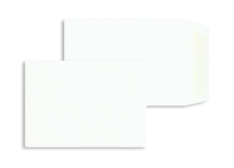 pochettes blanc 89 x 124 mm | 90 g/m² offset | sans fenêtre | fermeture gommée | rabat droit | 1000 pièces
