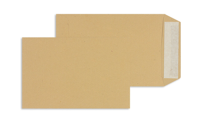 pochettes colorées marron 127 x 190 mm | 115 g/m² natron | sans fenêtre | fermeture adhésive | rabat droit | 500 pièces