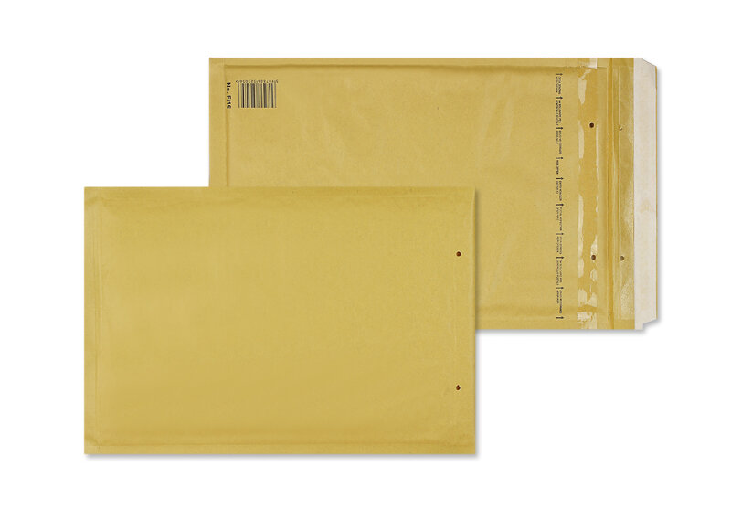 enveloppes à bulles colorées marron (modoré) 240 x 350 mm | 135 g/m² kraft | sans fenêtre | fermeture adhésive | rabat droit | 100 pièces