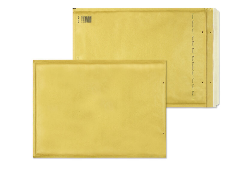 enveloppes à bulles colorées marron (modoré) 300 x 445 mm | 135 g/m² kraft | sans fenêtre | fermeture adhésive | rabat droit | 50 pièces
