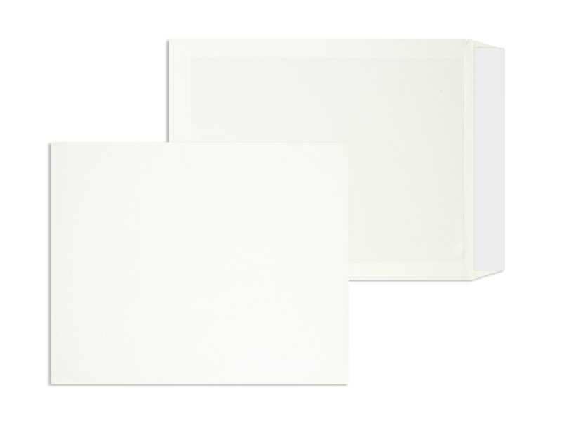 pochettes blanc 279 x 330 mm | 100 g/m² offset | sans fenêtre | fermeture adhésive | rabat droit | 250 pièces