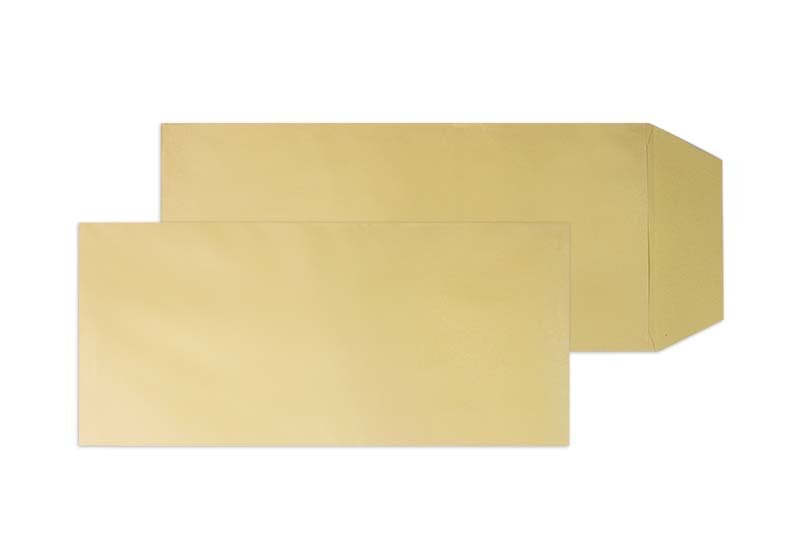 pochettes colorées marron 210 x 450 mm | 90 g/m² natron | sans fenêtre | fermeture gommée | rabat droit | 250 pièces