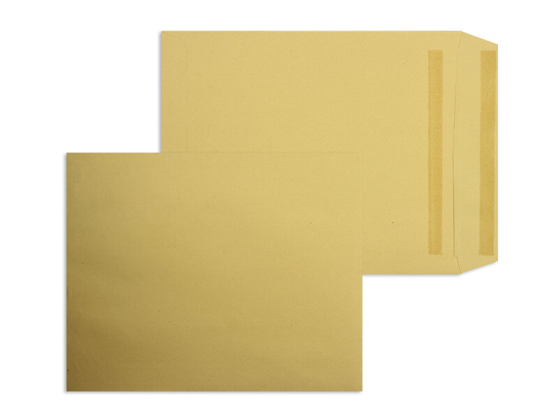 pochettes colorées marron 250 x 305 mm | 90 g/m² natron | sans fenêtre | fermeture autocollante | rabat droit | 250 pièces