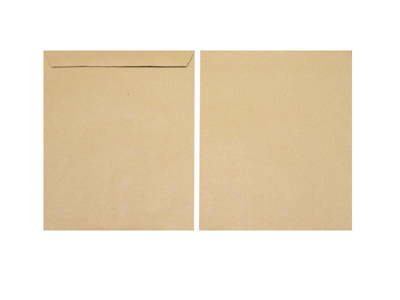 pochettes colorées marron 279 x 330 mm | 115 g/m² natron | sans fenêtre | fermeture gommée | rabat droit | 250 pièces