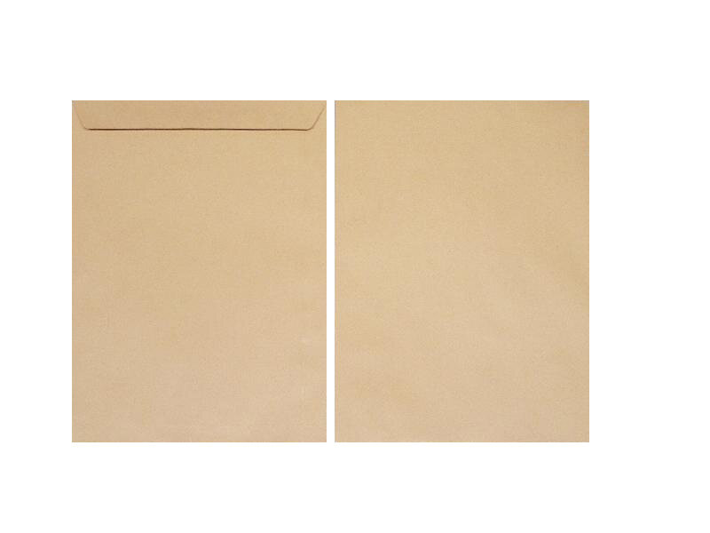pochettes colorées marron 305 x 406 mm | 115 g/m² natron | sans fenêtre | fermeture adhésive | rabat droit | 250 pièces
