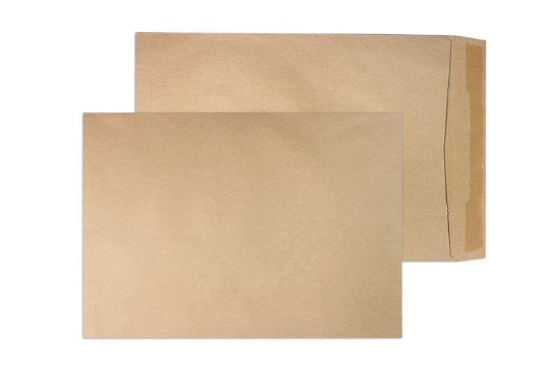 pochettes colorées marron 305 x 406 mm | 115 g/m² natron | sans fenêtre | fermeture autocollante | rabat droit | 250 pièces