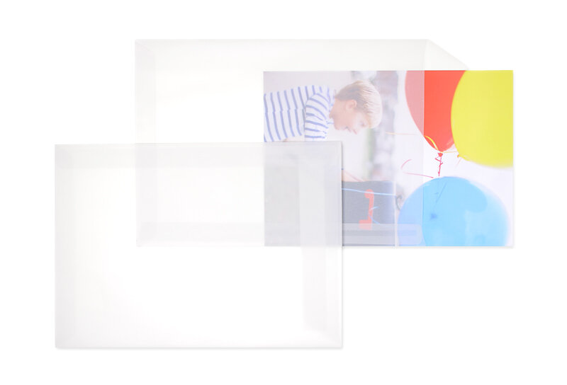 Pochettes transparentes Blanc (Transparent blanc) 195 x 317 mm