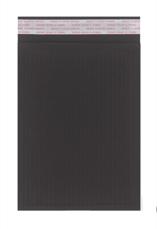 sacs postaux rembourrés colorées noir 260 x 350 mm | 180 g/qm kraft | sans fenêtre | fermeture adhésive | rabat droit | 100 pièces
