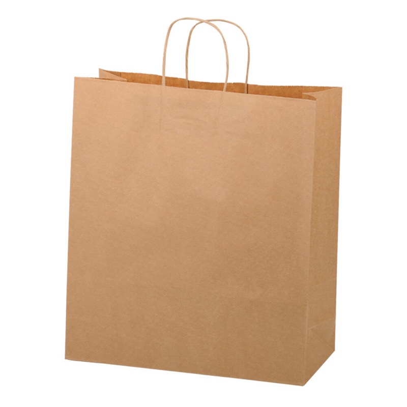 sacs papier colorées marron 320 x 410 x 120 mm | 110 g/qm kraft | sans fenêtre | pas de fermeture | pas de rabat | 200 pièces