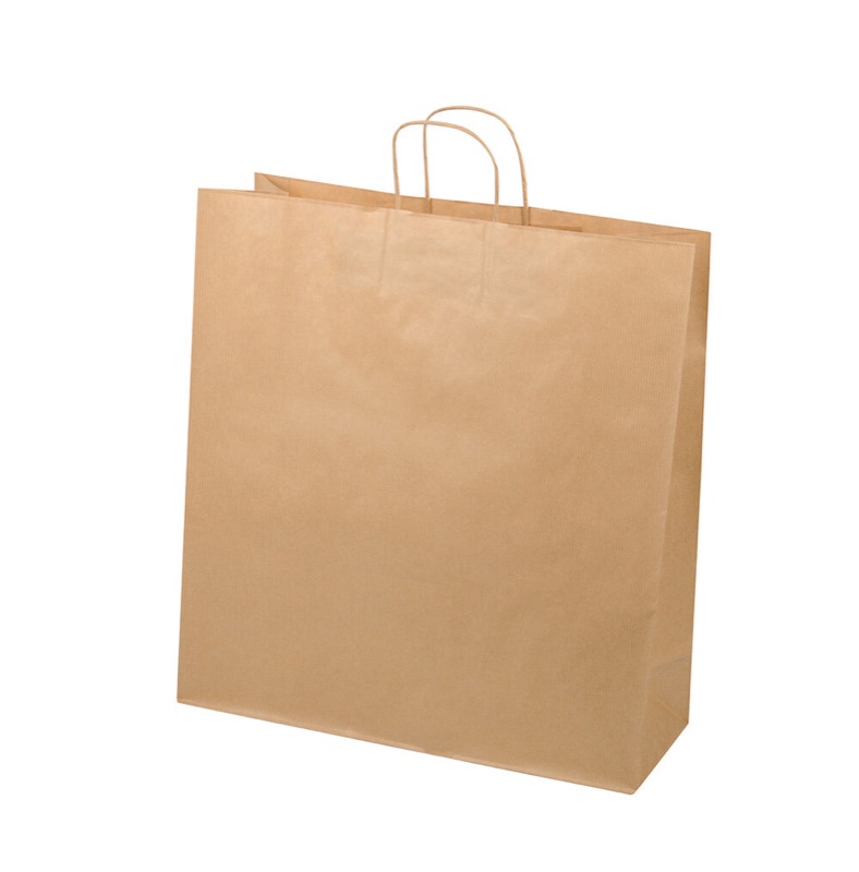 sacs papier colorées marron 450 x 480 x 170 mm | 110 g/qm kraft | sans fenêtre | pas de fermeture | pas de rabat | 150 pièces