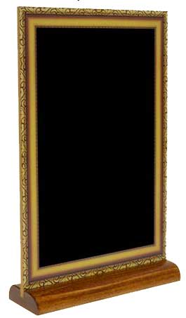 Chevalet de table ardoise A4 — bois, format A4