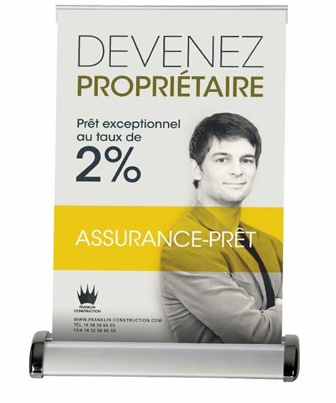Mini Roll-up A3 — métal, format A3