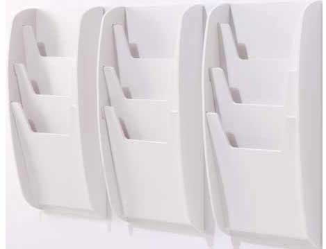 Porte brochures A4 mural NATHAN3A4 — pvc, format A4