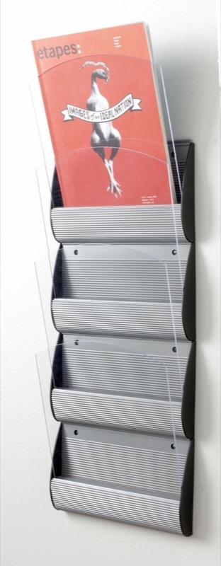 Porte brochures A4 mural PPF4A4 — plexiglas, format A4