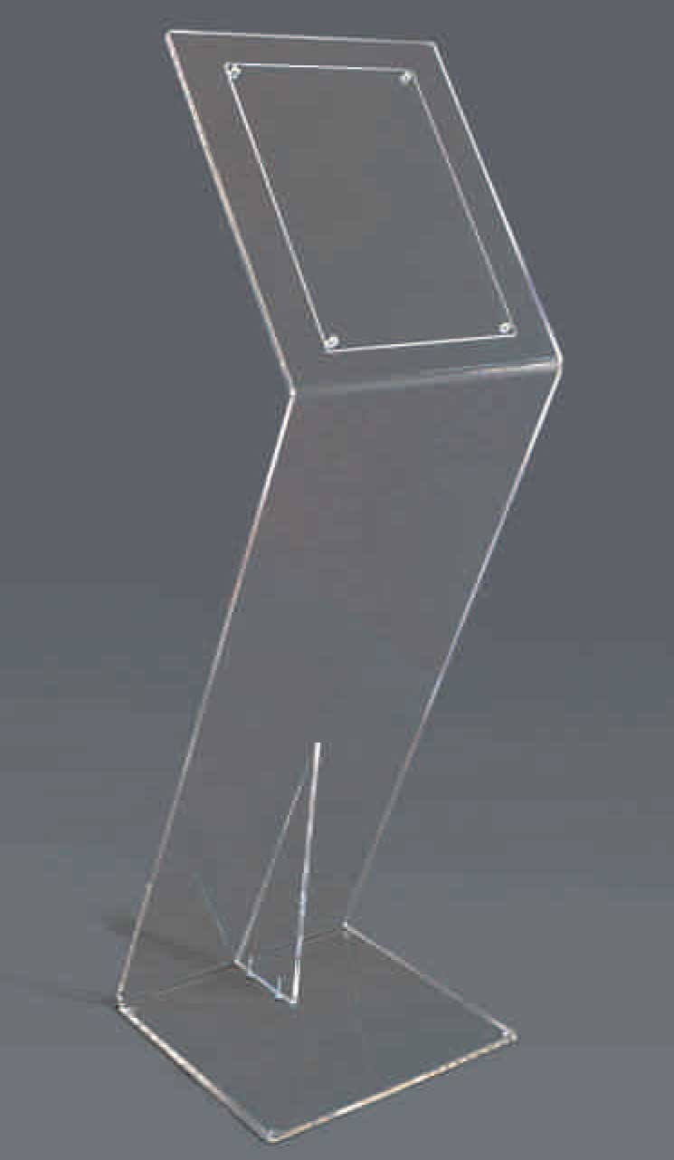 Porte visuel A4 sur pied COPS3 — plexiglas, format A4