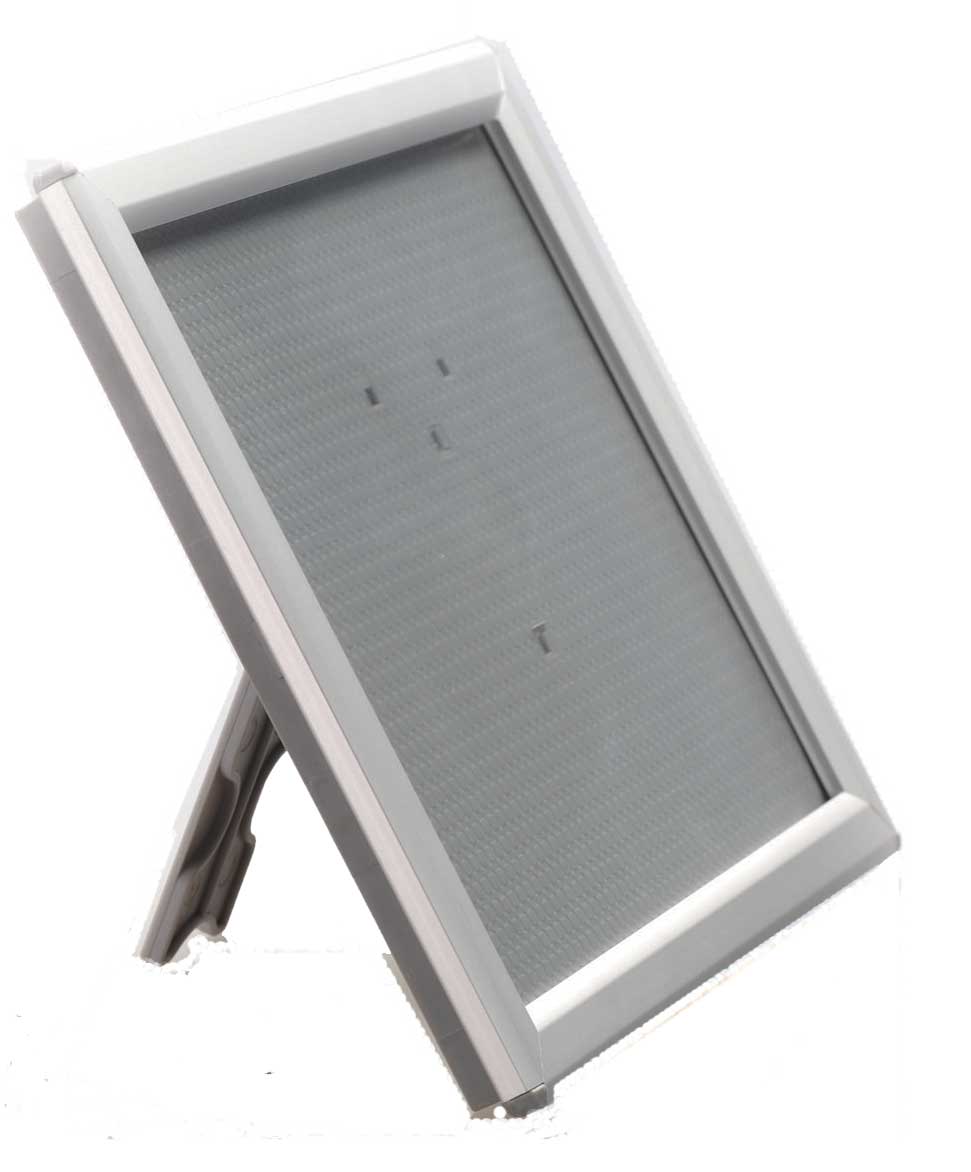Cadre porte visuel A4 comptoir — métal, format A4