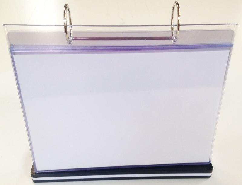 Distributeur visuel A5 horizontal — plexiglas, format A5