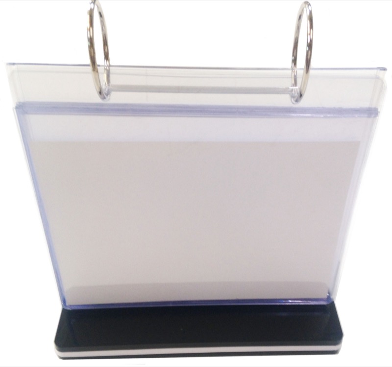 Distributeur visuel A6 horizontal — plexiglas, format A6