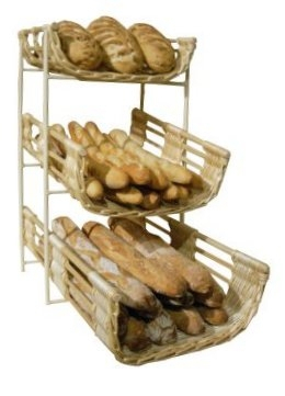 Etagère de comptoir osier 3 niveaux PC81 — métal